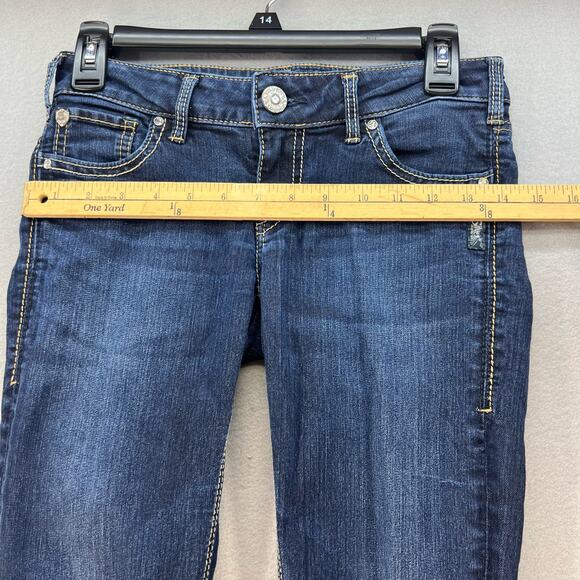 Silver Jean Co Jeans Women's W26 L29 (2) Blue November Jegging Skinny Normcore - Picture 3 of 15